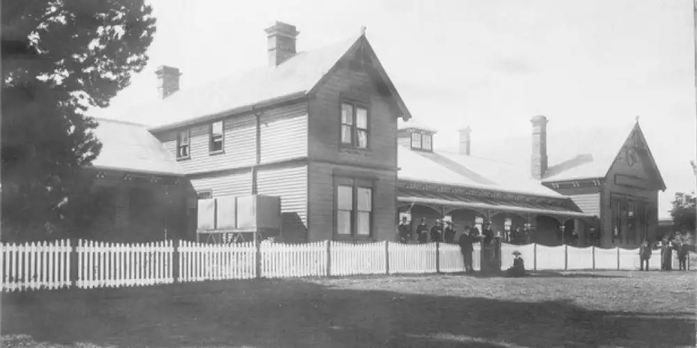 Front view of the George Town Cable Station