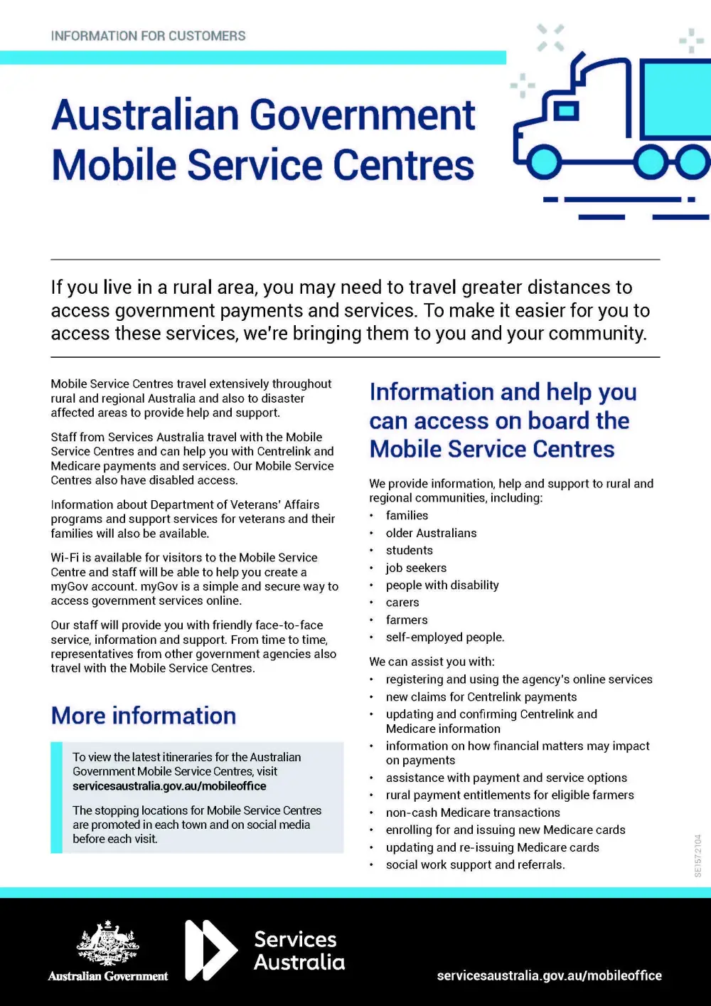 R 071 Mobile Service Centre Factsheet