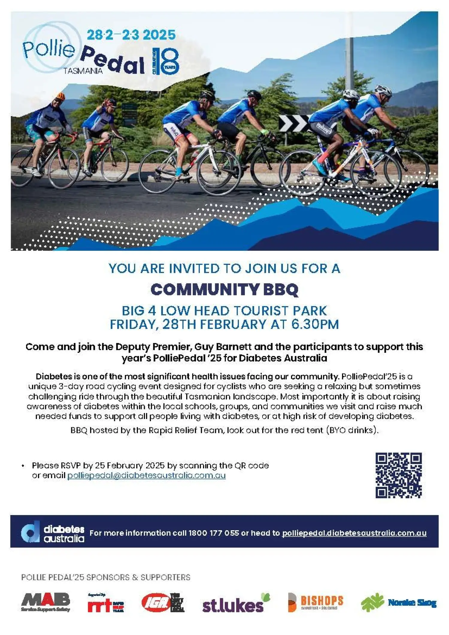 Pollie Pedal25 BBQ Flyer Online Updated 2025 02 04