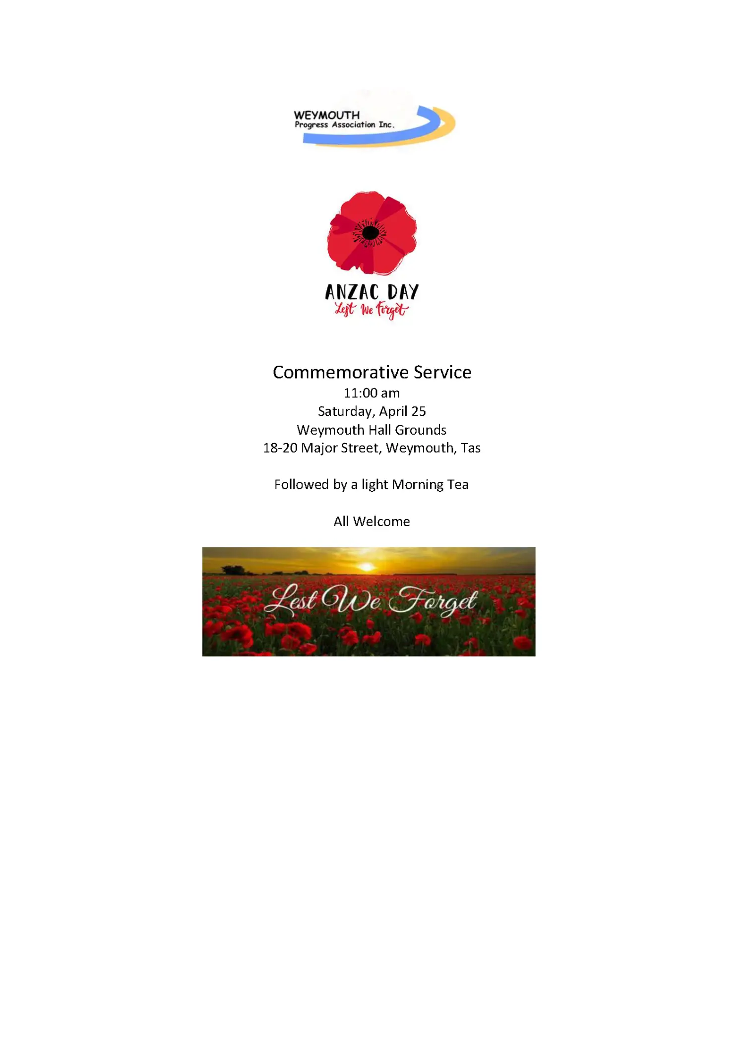 WPA ANZAC Day Poster 2026