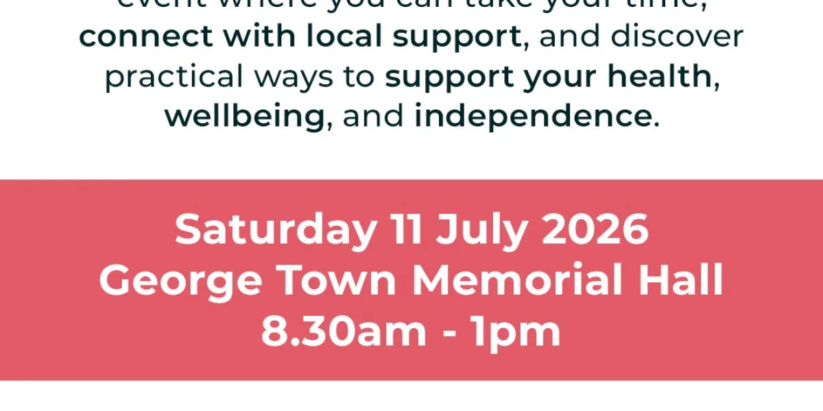 George Town Access In Action Free Community Event flyer 11 July 2026 0830am 1pm 4x5 Post