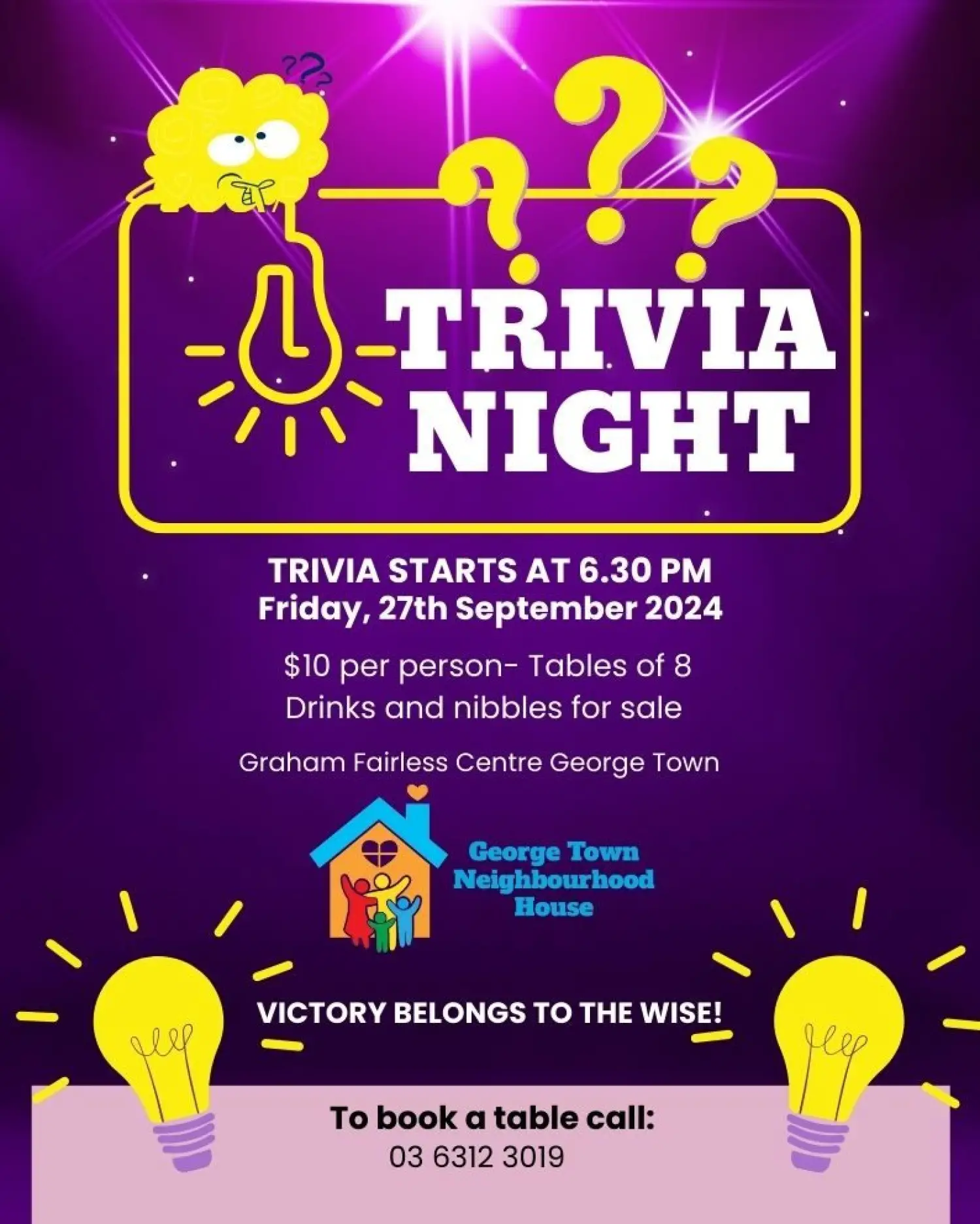 Trivia Night 27th of September 2024