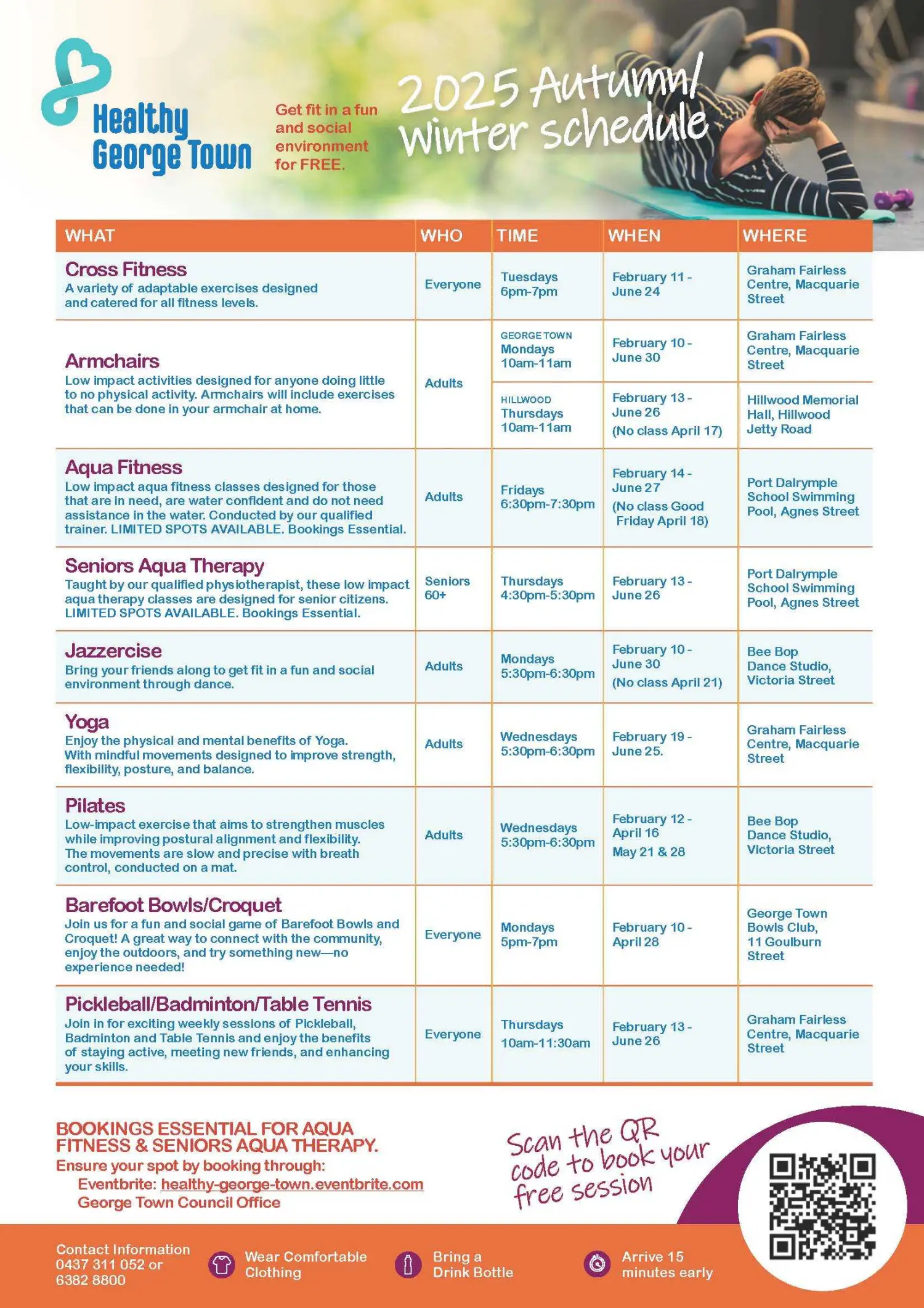 FINAL Healthy George Town Autumn Winter Schedule Page 2