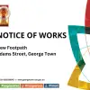 NOTICE OF NEW FOOTPATH CONSTRUCTION WORKS