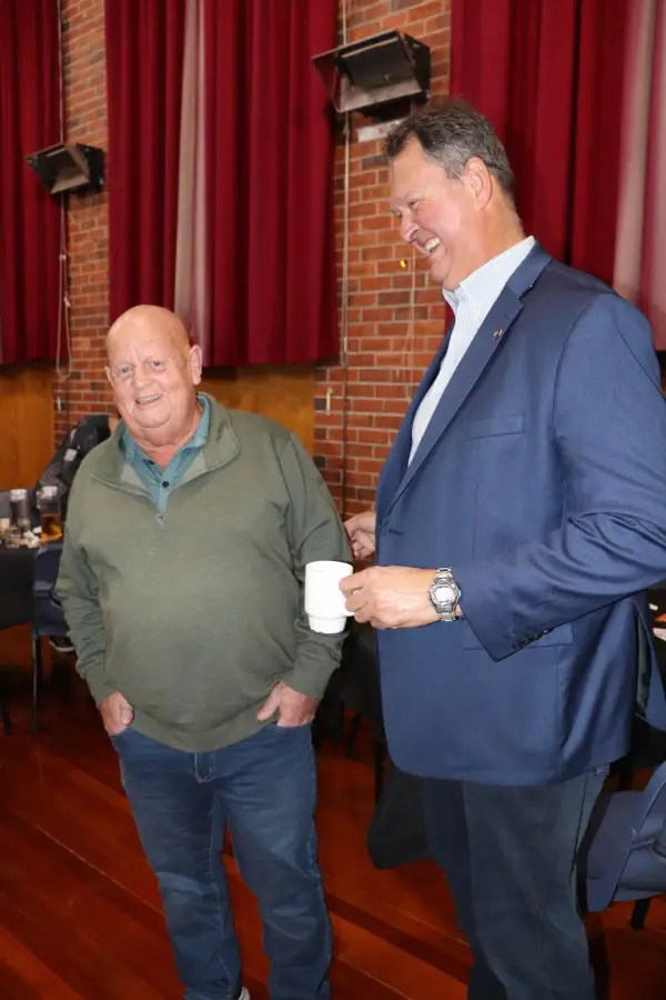 Mayor with patron