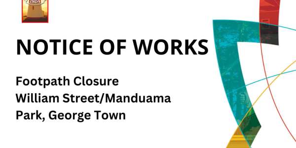 Temporary Footpath Closure - William Street / Manduama Park