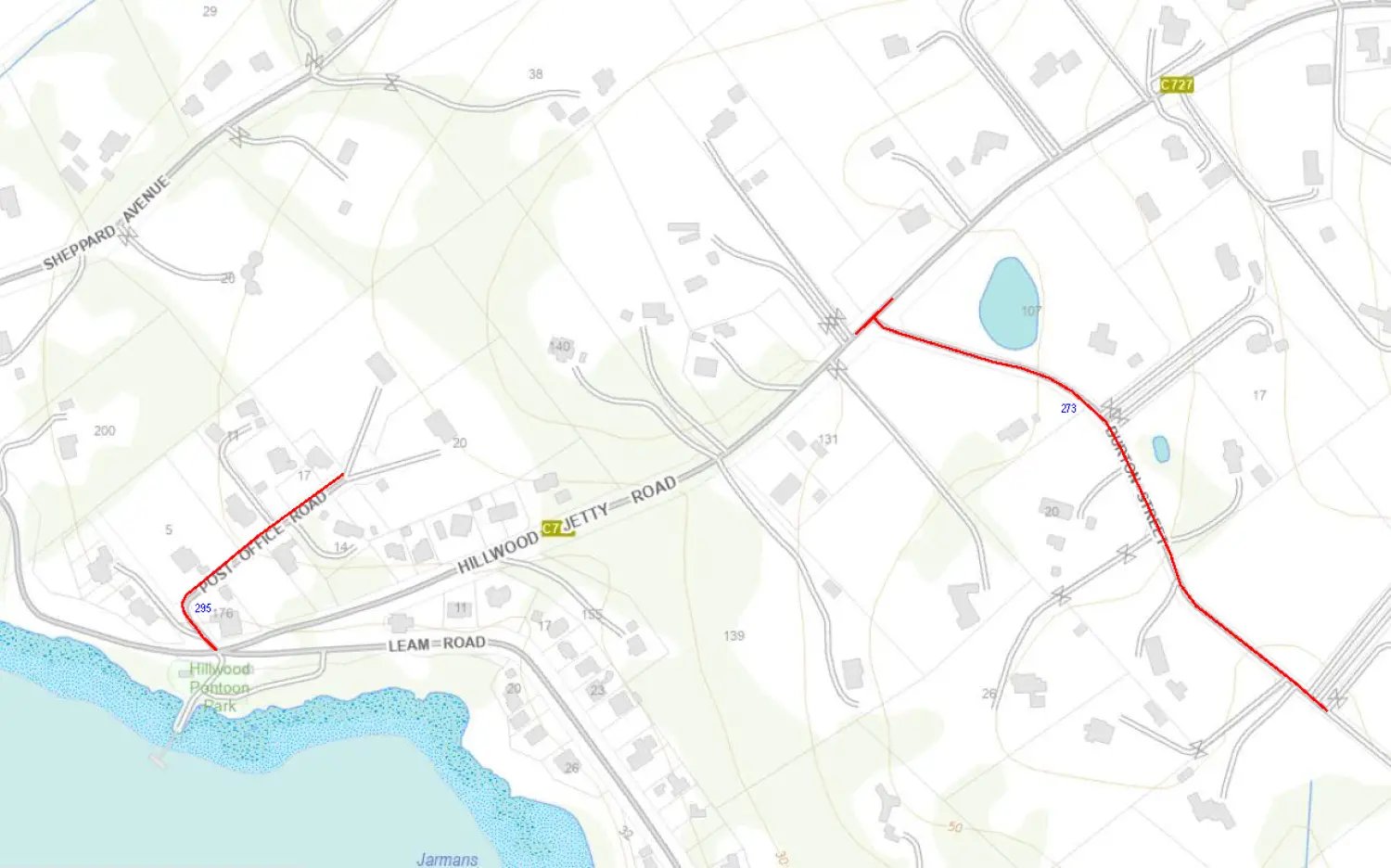 George Town and Hillwood Reseal Location MAP Page 5